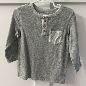 Grey Cat & Jack Long Sleeve Shirt 2T